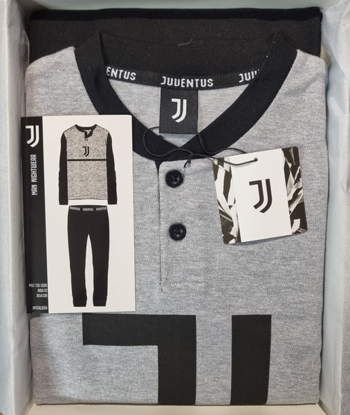 PIGIAMA UOMO TERMO COTONE SERAFINO LOGO SQUADRA JUVENTUS JUVE POLSINI ART.  JT101035