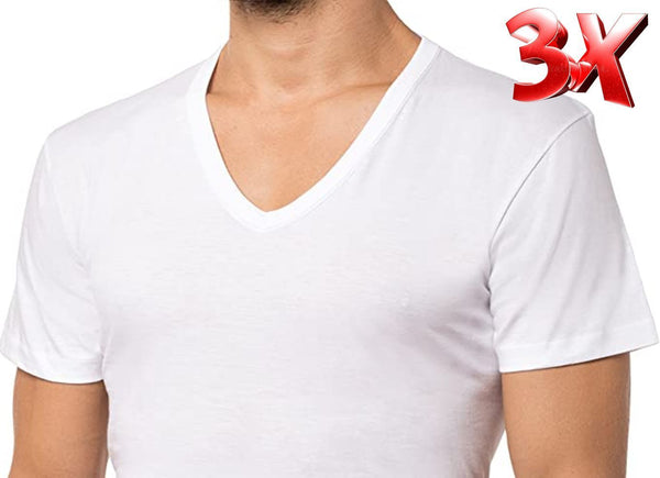 T-shirt uomo in cotone scollo a v profondo club88 410075 Club88