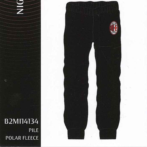 PIGIAMA TUTA TEMPO LIBERO UOMO RAGAZZO PILE CALDO ZIP SQUADRA MILAN ART.  MP101030