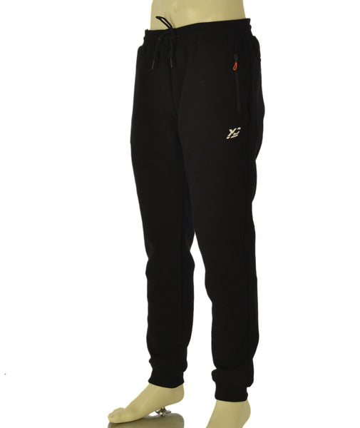 PANTALONE TUTA UOMO RAGAZZO POLSINI TASCHE ZIP FELPATO MARCA X-CAPE ART. SUPER TRAINING