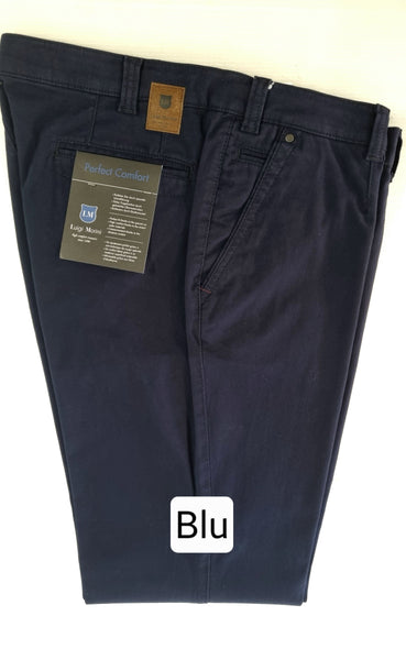 PANTALONE UOMO RAGAZZO COTONE ELASTICIZZATO CLASSICO MARCA LUIGI MORINI ART. MANNHEIM 4101