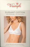 REGGISENO CLASSICO MODELLANTE SPALLA LARGA REGOLABILE RICAMO TRIUMPH ART. ELEGANT COTTON N