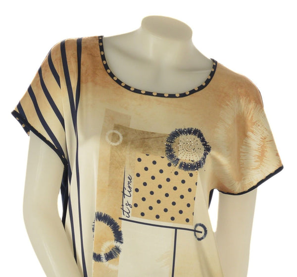 BLUSA DONNAELEGANTE FANTASIA MANICA CORTA  JENNIFER CLOSE ART. 1403