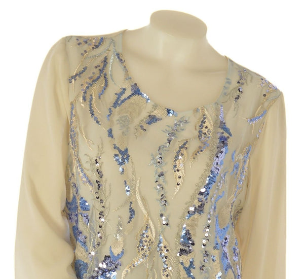 BLUSA DONNA  RICAMI LEGGERA ELEGANTE GABRIELLA LUXURY ART.49PUEBLA-SOGNO