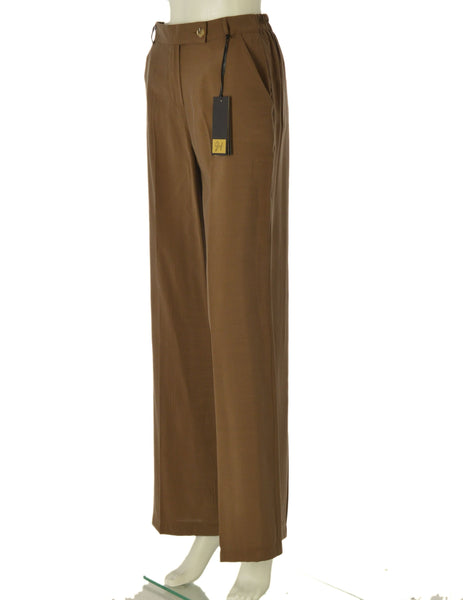 PANTALONI DONNA TASCHE ELASTICO IN VITA ELEGANTE  GRIFFAI ART. DGP7051