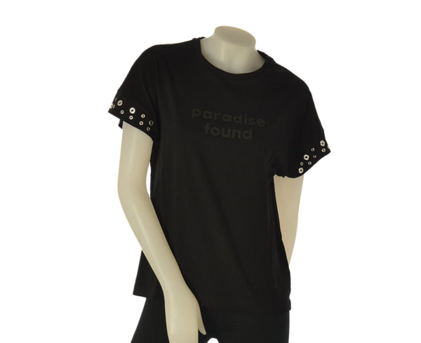 T-SHIRT DONNA TIFFOSI ART. 10059533 M7M KIMONO GIROLCOLLO BORCHIE STAMPA