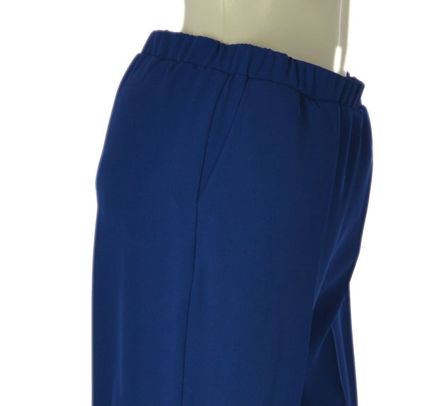 PANTALONE DONNA CAPRI  RISCOLTO TASCHE ELASTICO PERLA  ART. 25103