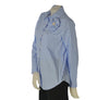 CAMICIA DONNA MYASTREET MANICHE LUNGHE A RIGHE SFONDO PIEGA SPILLA  ART. MA2505-90