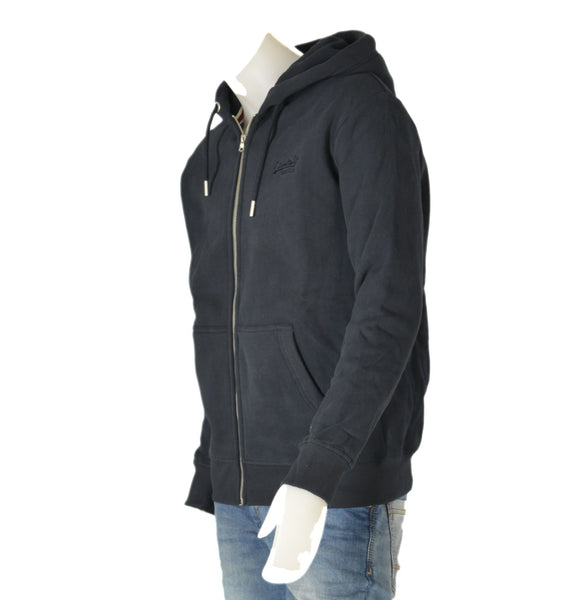 FELPA UOMO ZIP CAPPUCCIO TASCHE POLSINI FASCIA MARCA SUPERDRY ART. M2013116A