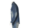 CAMICIA UOMO JEANS BOTTONI TASCHE POLSINI STONDATA MARCA DATCH ART. DM3282