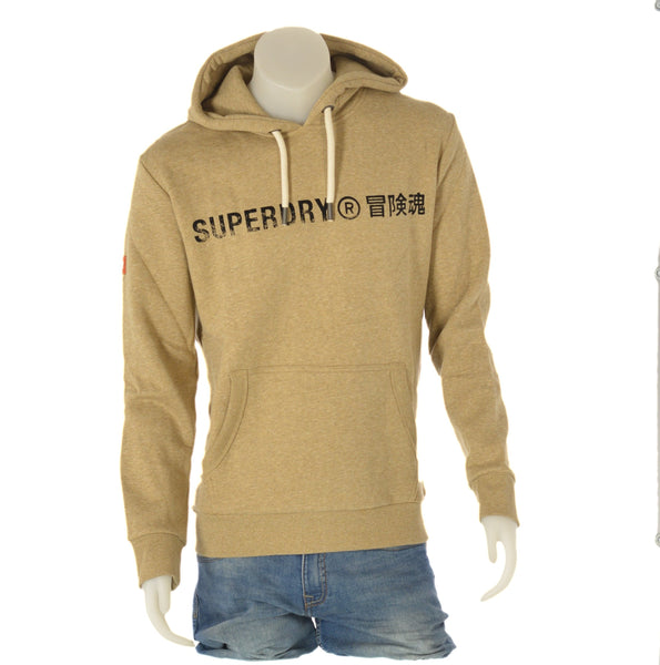 FELPA UOMO CAPPUCCIO POLSINI FASCIA SCRITTA TASCA MARCA SUPERDRY ART. M2013143A