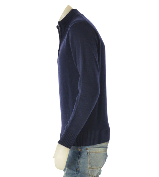 MAGLIONE UOMO MISTO LANA LUPETTO ZIP POLSINI FASCIA LISCIO MARCA CONSENSO ART. 8101223