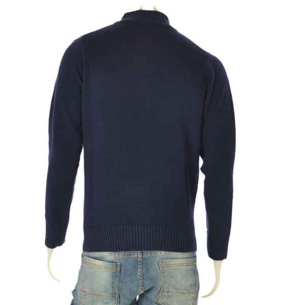 MAGLIONE UOMO MISTO LANA LUPETTO ZIP POLSINI FASCIA LISCIO MARCA CONSENSO ART. 8101223