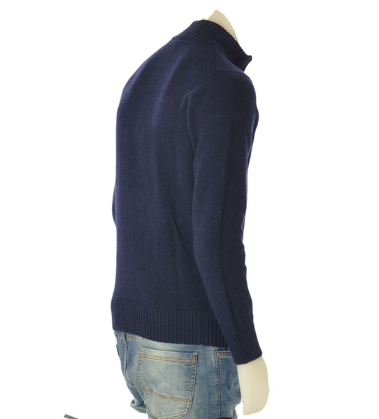 MAGLIONE UOMO MISTO LANA LUPETTO ZIP POLSINI FASCIA LISCIO MARCA CONSENSO ART. 8101223