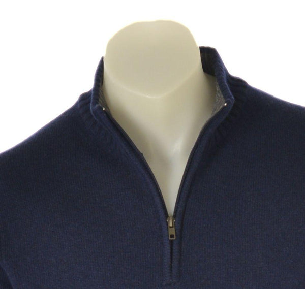 MAGLIONE UOMO MISTO LANA LUPETTO ZIP POLSINI FASCIA LISCIO MARCA CONSENSO ART. 8101223