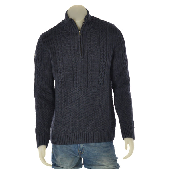 MAGLIONE UOMO ZIP POLSINI FASCIA LAVORAZIONE MARCA SUPERDRY ART. JACOB