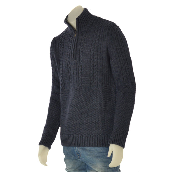 MAGLIONE UOMO ZIP POLSINI FASCIA LAVORAZIONE MARCA SUPERDRY ART. JACOB