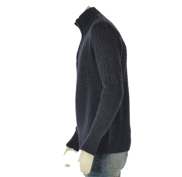 MAGLIONE UOMO ZIP POLSINI FASCIA LAVORAZIONE MARCA SUPERDRY ART. JACOB