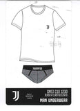 COMPLETO INTIMO UOMO RAGAZZO T-SHIRT SLIP COTONE ELASTICIZZATO SQUADRA JUVENTUS ART. C101230