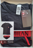 COMPLETO INTIMO UOMO RAGAZZO COTONE ELASTICIZZATO T-SHIRT SLIP SQUADRA MILAN ART. C101210