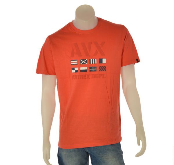 T-SHIRT UOMO RAGAZZO MANICA CORTA COTONE STAMPA MARCA AVIREX ART. AX0586