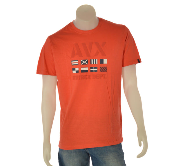 T-SHIRT UOMO RAGAZZO MANICA CORTA COTONE STAMPA MARCA AVIREX ART. AX0586