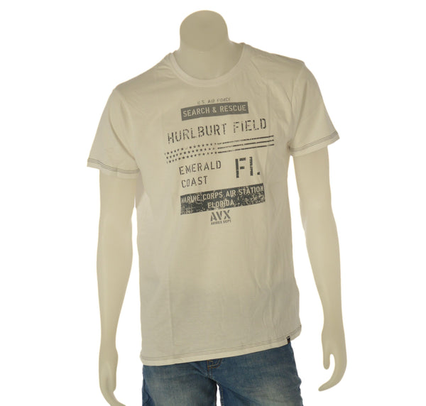 T-SHIRT UOMO RAGAZZO MANICA CORTA STAMPA MARCA AVIREX ART. AX0592