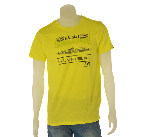 T-SHIRT UOMO RAGAZZO MANICA CORTA STAMPA MARCA AVIREX ART. AX0591