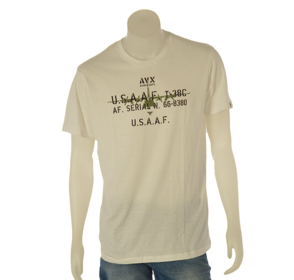 T-SHIRT UOMO RAGAZZO MANICA CORTA STAMPA MARCA AVIREX ART. AX0827