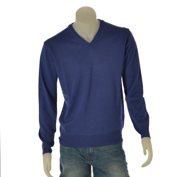 MAGLIONE UOMO RAGAZZO SCOLLO V MISTO LANA MARCA SPORTING MARE ART.120/60