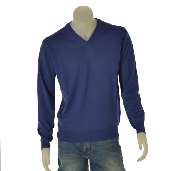 MAGLIONE UOMO RAGAZZO SCOLLO V MISTO LANA MARCA SPORTING MARE ART.120/60