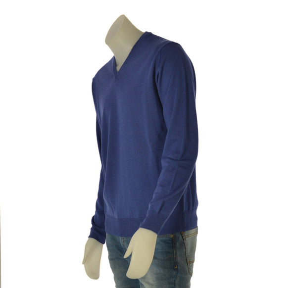 MAGLIONE UOMO RAGAZZO SCOLLO V MISTO LANA MARCA SPORTING MARE ART.120/60