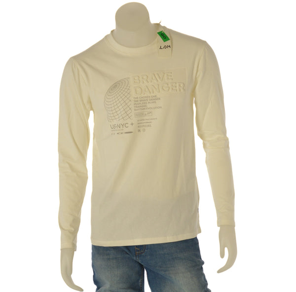 T-SHIRT UOMO RAGAZZO MANICA LUNGA STAMPA MARCA LOSAN ART.  LMNAP0103 24058