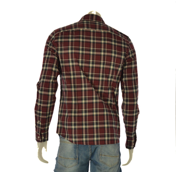 CAMICIA UOMO RAGAZZO SLIM FIT SCOZZESE BUTTON DOWN MARCA TIMBERLAND ART. TB0A6V66