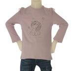 T-SHIRT BIMBA MANICA LUNGA  BOTTONCINI UNICORNO MARCA LOSAN ART. LGBAP0303 24051