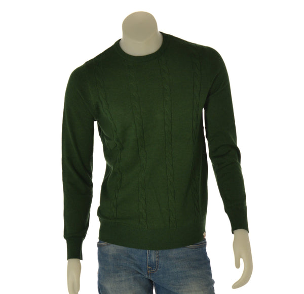 MAGLIONE UOMO RAGAZZO GIROCOLLO TRECCE MARCA RIFLE ART. RFTR076