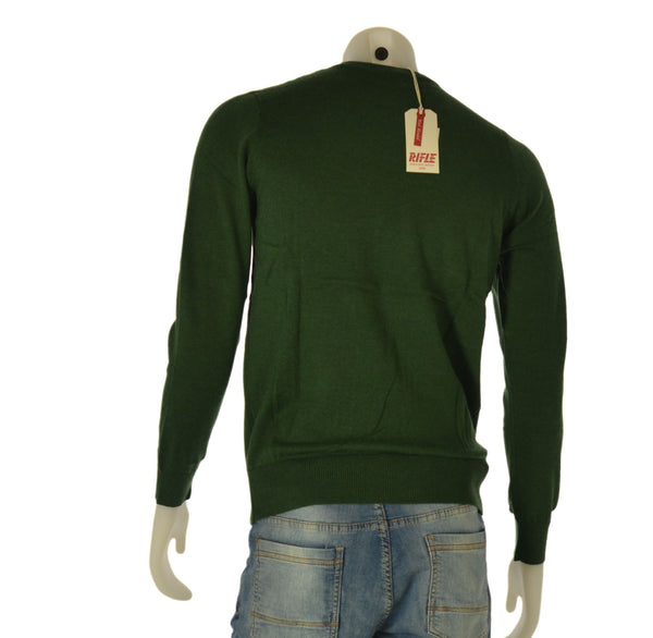 MAGLIONE UOMO RAGAZZO GIROCOLLO TRECCE MARCA RIFLE ART. RFTR076