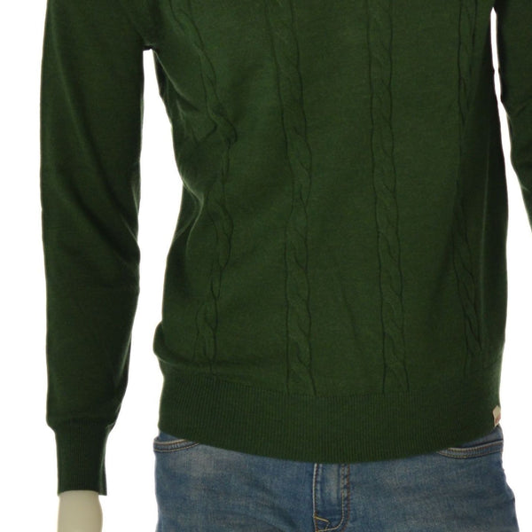 MAGLIONE UOMO RAGAZZO GIROCOLLO TRECCE MARCA RIFLE ART. RFTR076