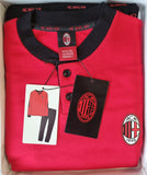 PIGIAMA UOMO TERMO COTONE SERAFINO LOGO SQUADRA MILAN POLSINI ART. MT101095