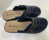 CIABATTE PANTOFOLE DONNA RAGAZZA TOMAIA TESSUTO STRAPPO MARCA INBLU ART. LV13