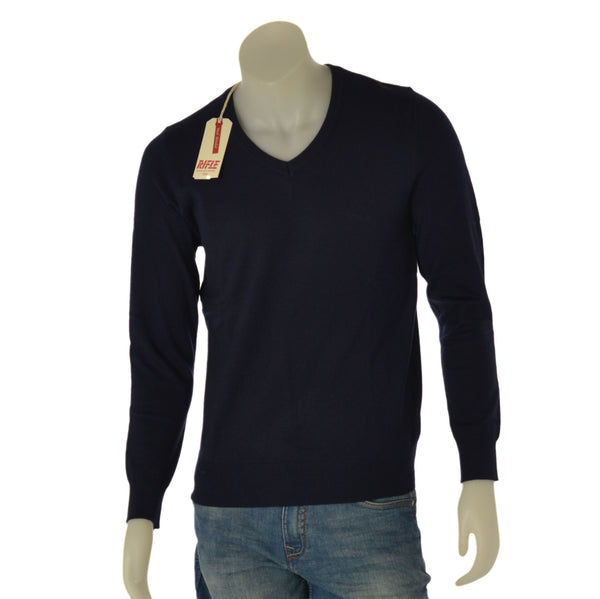 MAGLIONE UOMO RAGAZZO SCOLLO V MARCA RIFLE ART. RFTR71