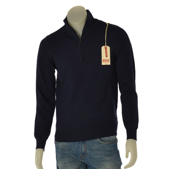 MAGLIONE UOMO RAGAZZO LUPETTO ZIP MARCA RIFLE ART. RFTR072