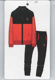 TUTA COTONE FELPATO TEMPO LIBERO BAMBINO RAGAZZO ZIP SQUADRA MILAN ART. F201085