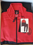 TUTA COTONE FELPATO TEMPO LIBERO BAMBINO RAGAZZO ZIP SQUADRA MILAN ART. F201085