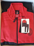 TUTA COTONE FELPATO TEMPO LIBERO UOMO RAGAZZO ZIP SQUADRA MILAN ART. MF101085