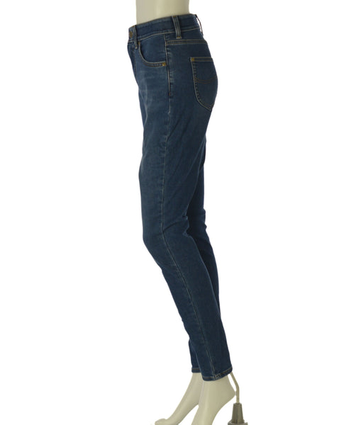 JEANS DONNA RAGAZZA ELASTICIZZATO SKINNY FIT CINQUE TASCHE MARCA LEE ART. 112357956 BLUE FORMAT