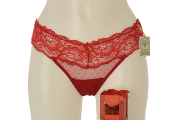 TANGA DONNA RAGAZZA PIZZO CONFEZIONE NATALIZIA REGALO MARCA YSABEL MORA ART. 10706