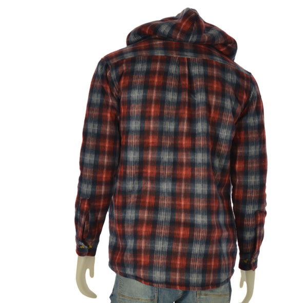 GIACCA CAMICIA UOMO RAGAZZO PILE  FULL ZIP SHERPA CAPPUCCIO MARCA CANADA HIGHWAY ART. CP0012