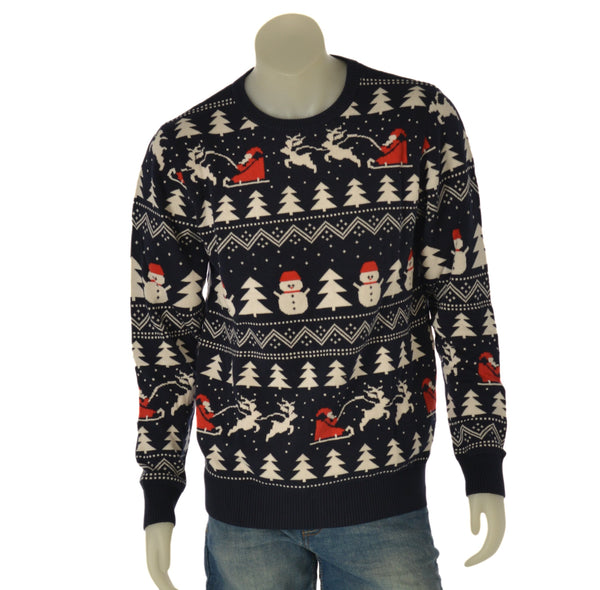 MAGLIONE UOMO RAGAZZO GIROCOLLO NATALIZIO MARCA CHRISTMAS SWEATS ART. ORGA6