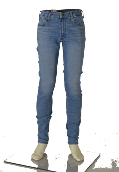 JEANS UOMO RAGAZZO SKINNY VITA MEDIA BOTTONE ZIP MARCA LEE ART.L736OPKL